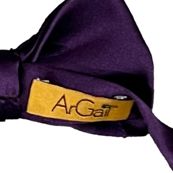 ArGait Men’s Blue Purple Bow Tie - Picture 2 of 4